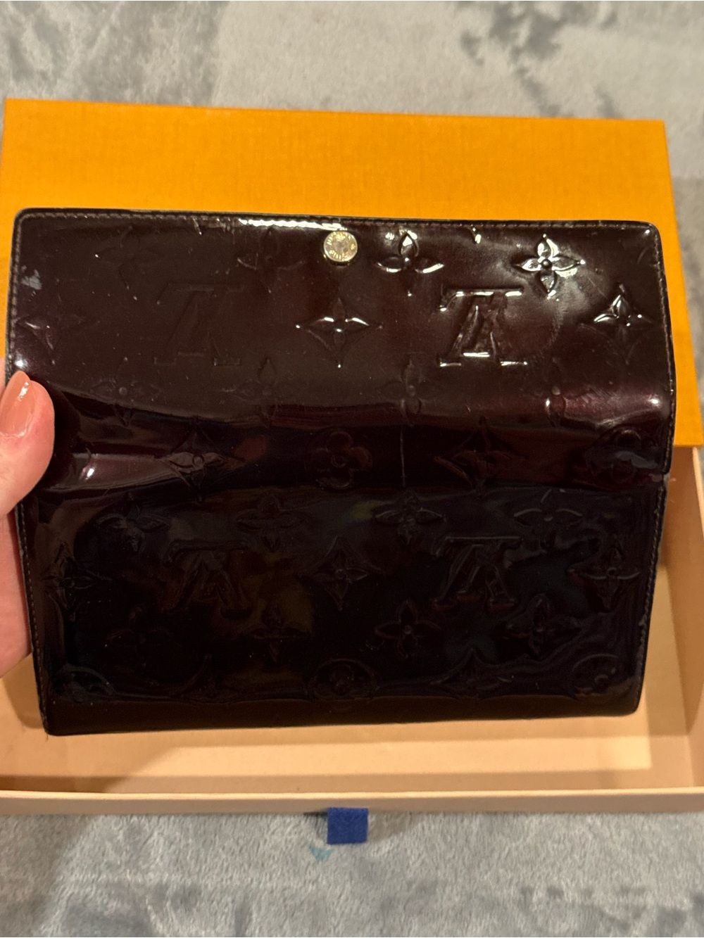Louis Vuitton LV Vernis long snap wallet with box - Picture 6 of 6